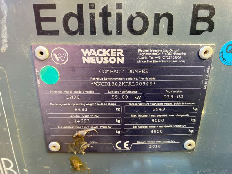 2018 Wacker DW 90 - Image 11