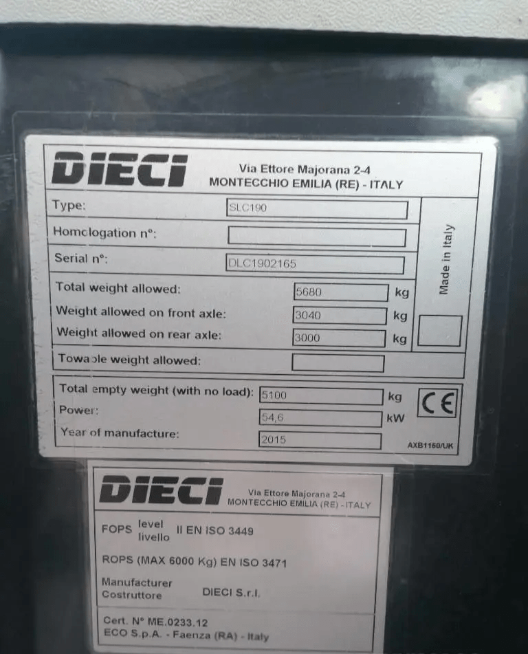 2015 Dieci Mini Agri 25.6 - Image 7