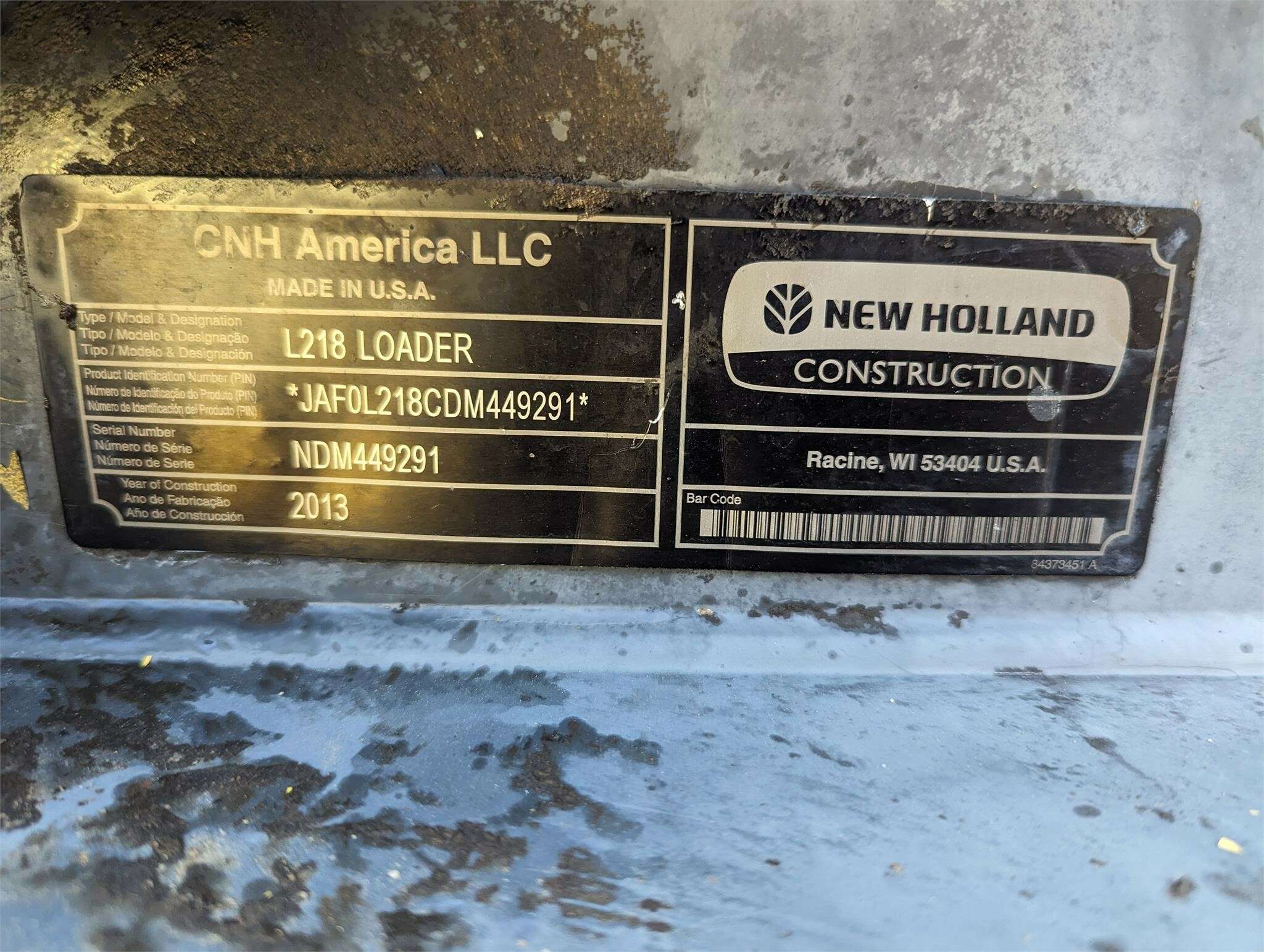 2013 New Holland L218 Skid Steer - Image 38