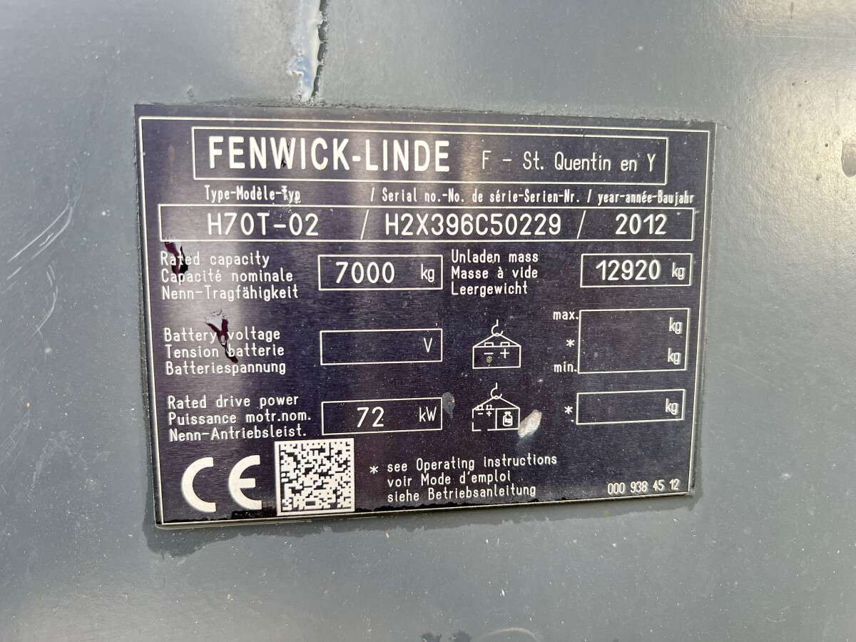 2012 Linde H70T-02 - Image 14