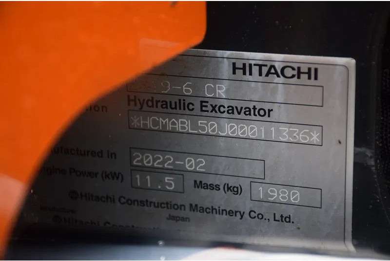 2022 Hitachi ZX19.6 CR Mini excavator - Image 2