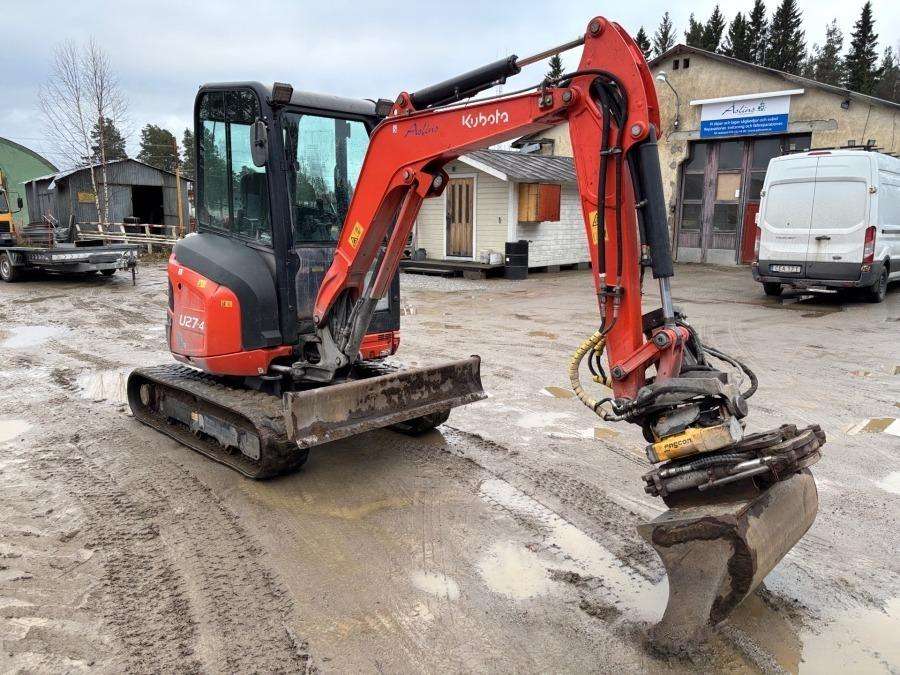 2019 Kubota U27-4 HI Excavator with trailer - Image 14