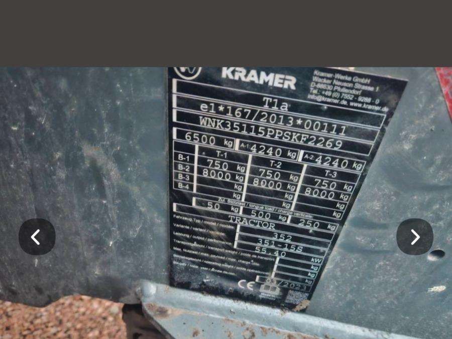 2023 Kramer 8085 Wheel loader Plow equipped - Image 20