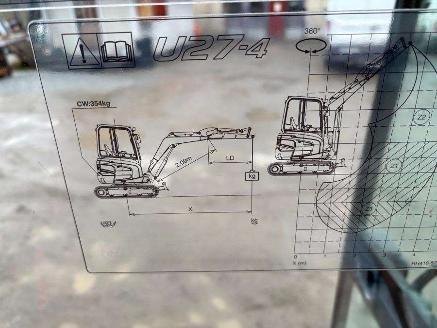 2019 Kubota U27-4 HI Excavator with trailer - Image 22