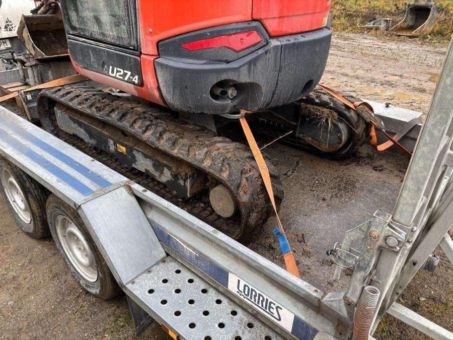 2019 Kubota U27-4 HI Excavator with trailer - Image 5