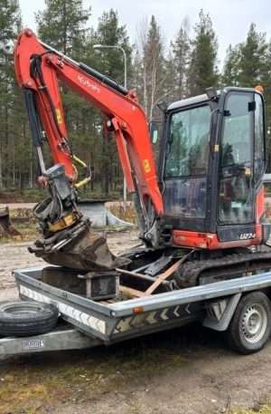 2019 Kubota U27-4 HI Excavator with trailer
